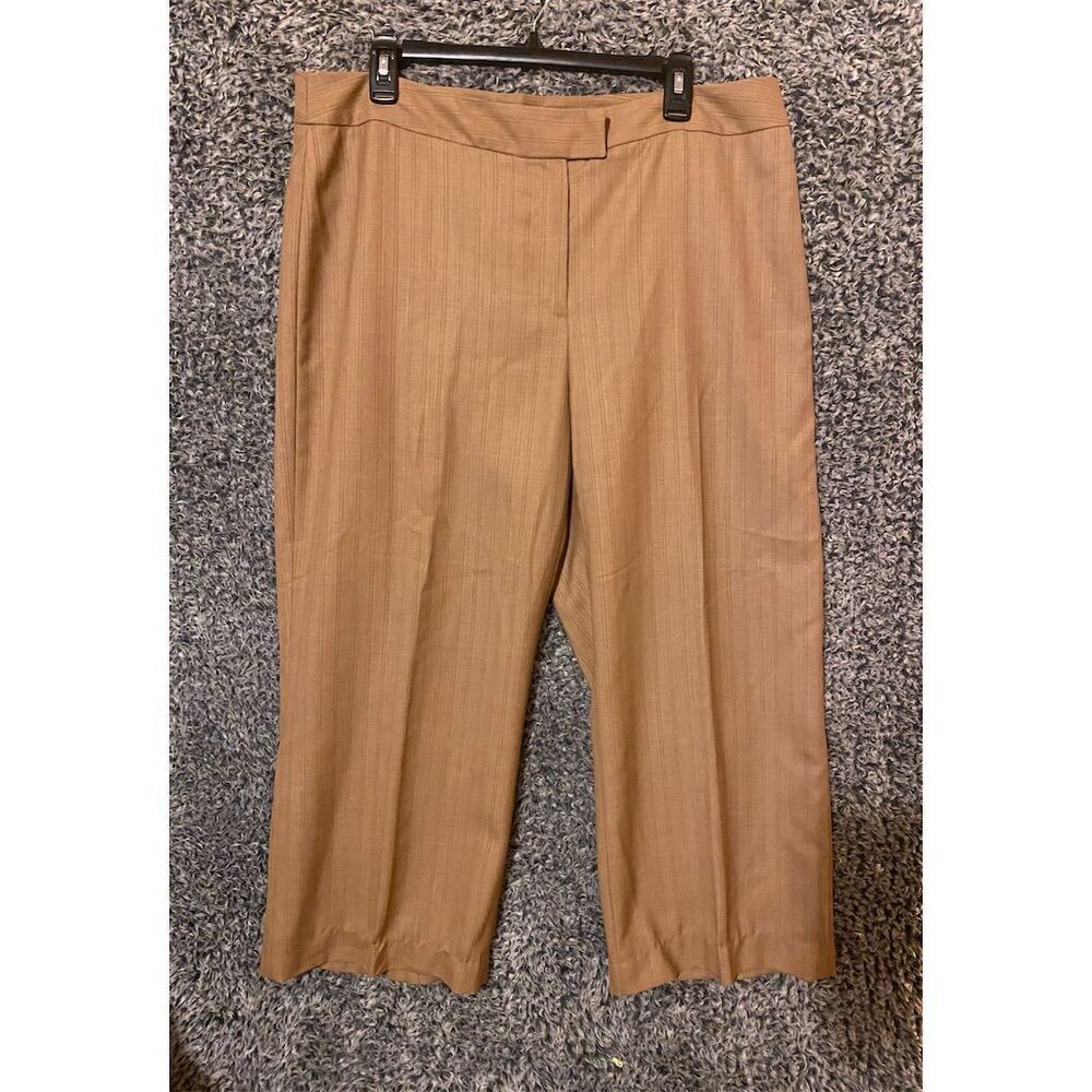 Amanda Smith Women's Suit Pants Brown Size 18 with Pockets